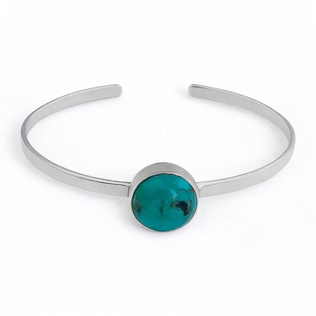 Bracelete de Turquesa Redondo