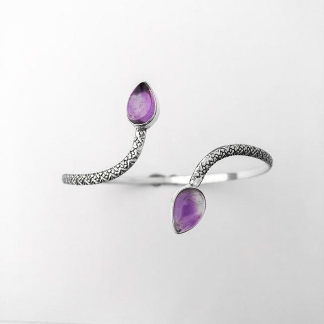 Bracelete Indiano com Ametista