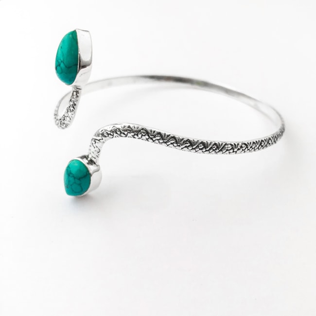 Bracelete Indiano com Turquesa