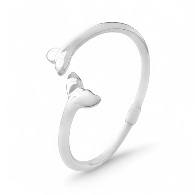Bracelete liso com cauda de sereia