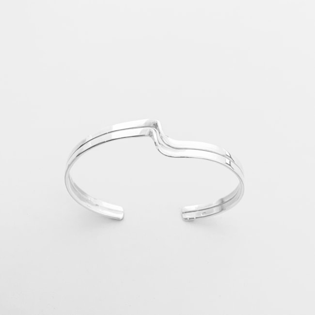 Bracelete Liso de Onda