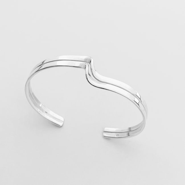 Bracelete Liso de Onda