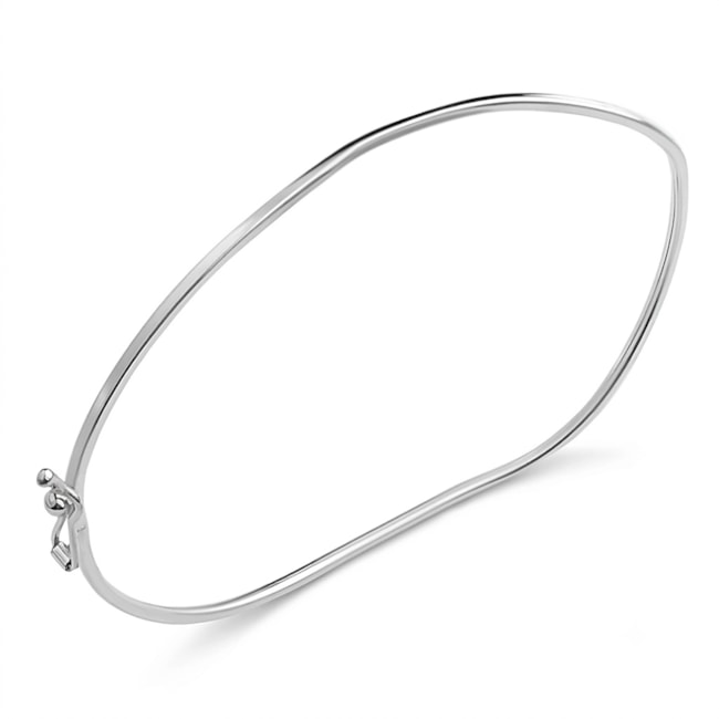 Bracelete Liso Formato Irregular Ondulado