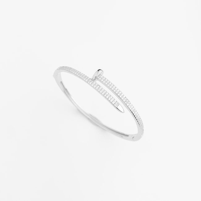 Bracelete Prego Cravejado com Zircônias