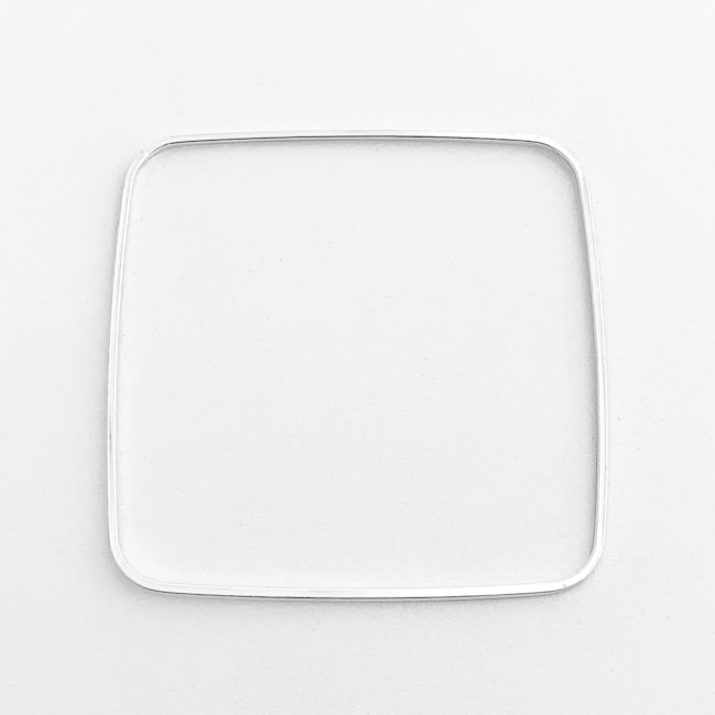 Bracelete Quadrado Liso Fino