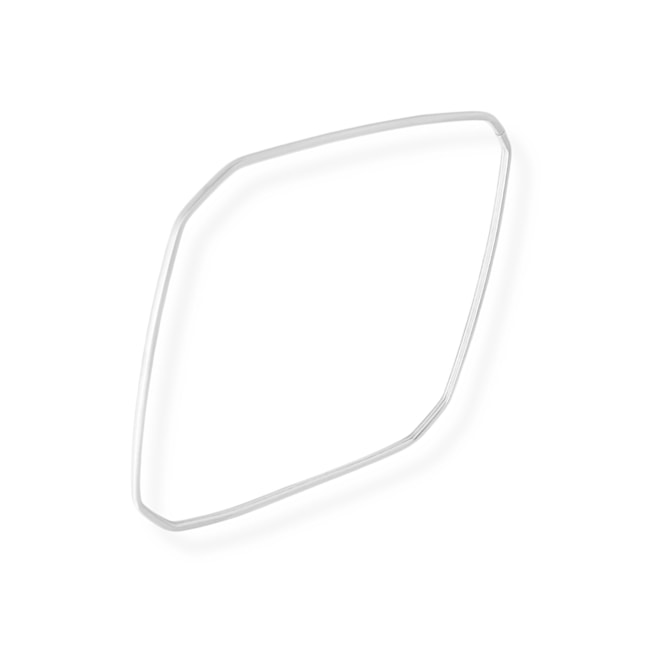 Bracelete Quadrado Liso Fino 