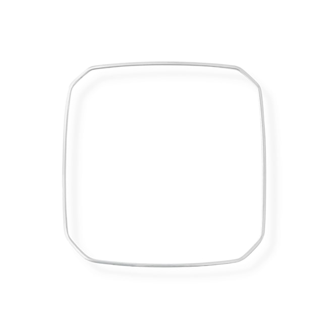 Bracelete Quadrado Liso Fino 