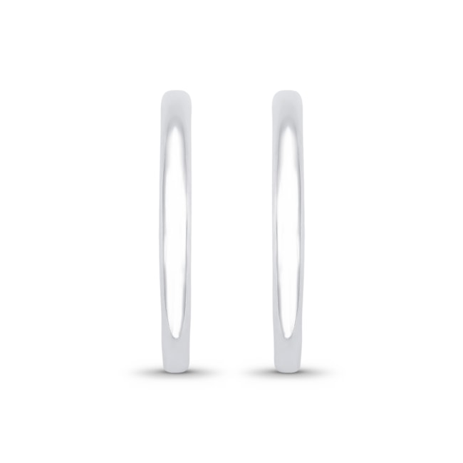 Brinco Branco Ear Hook Liso