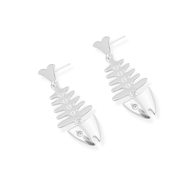 Brinco com Espinha de Peixe