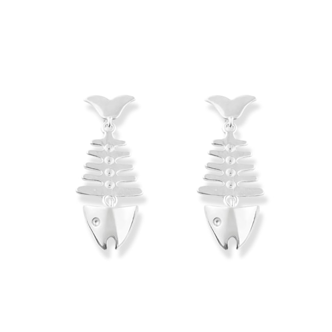 Brinco com Espinha de Peixe