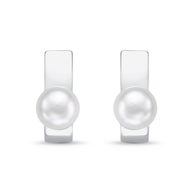 Brinco Curvado com Pérola