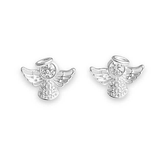 Brinco de Anjo Cravejado com Zircônias 