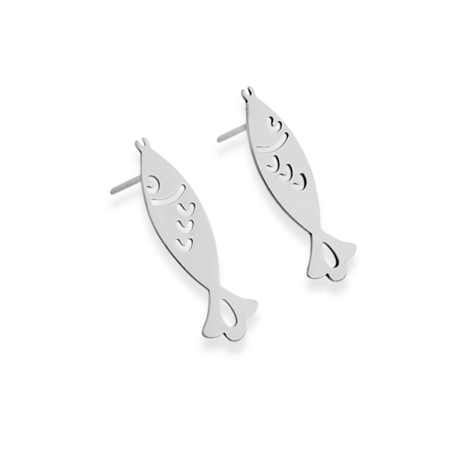 Brinco de Argola com Estrela e Zircônia 