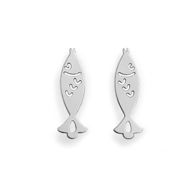 Brinco de Argola com Estrela e Zircônia 