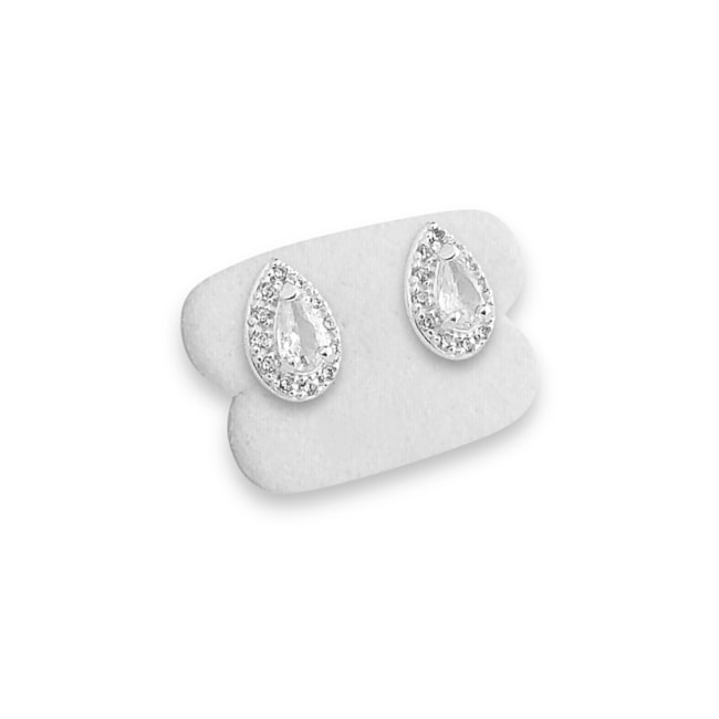 Brinco de Argola com Estrela e Zircônia 