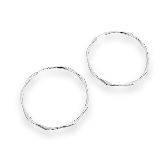 Brinco de Argola de Encaixe Torcida