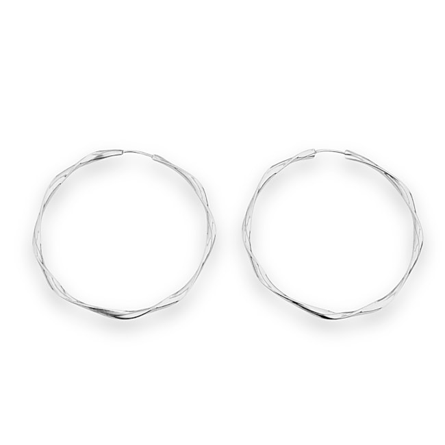 Brinco de Argola de Encaixe Torcida