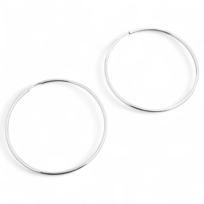 Brinco de Argola Lisa de Encaixe 