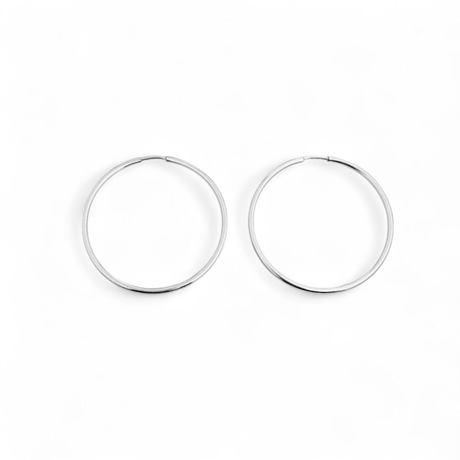 Brinco de Argola Lisa de Encaixe 