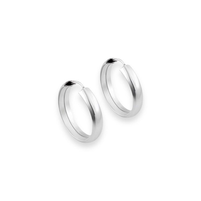 BRINCO DE ARGOLA LISA DE ENCAIXE