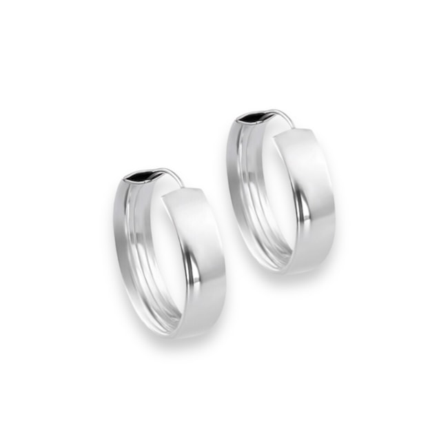 Brinco de Argola Liso de Encaixe - 6mm