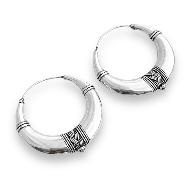 Brinco de Argola Pêndulo Boho 