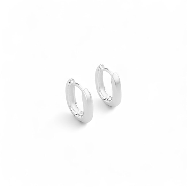 Brinco de Argola Quadrado Liso