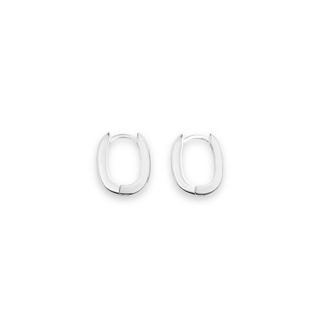 Brinco de Argola Quadrado Liso