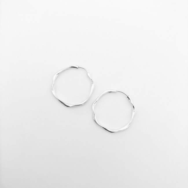 Brinco de Argola Torcida - 2,5cm