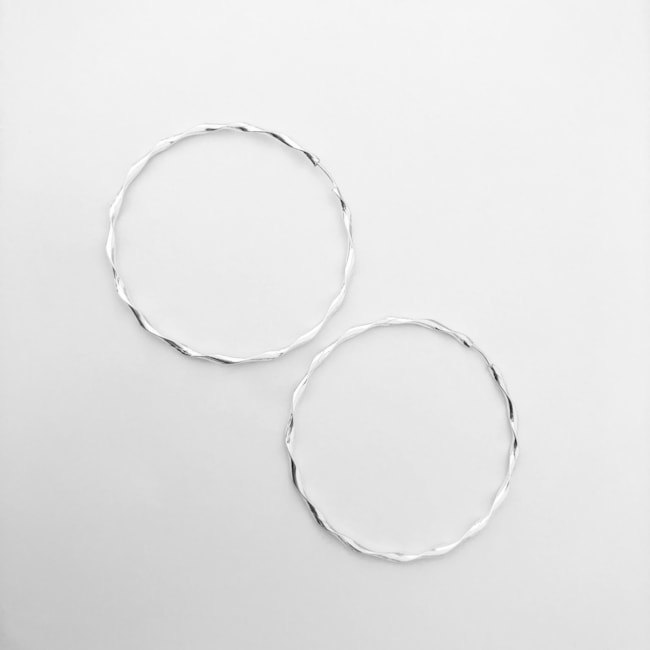 Brinco de Argola Torcida - 4cm
