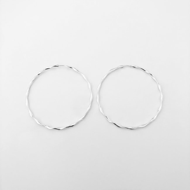 Brinco de Argola Torcida - 4cm