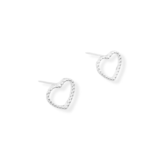 Brinco de Coração Vazado