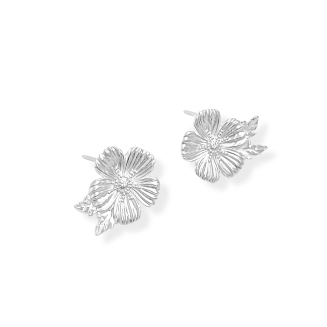 Brinco de Flor com Detalhes 