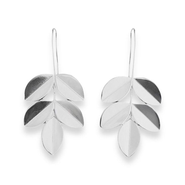 Brinco de Gancho com Folhas