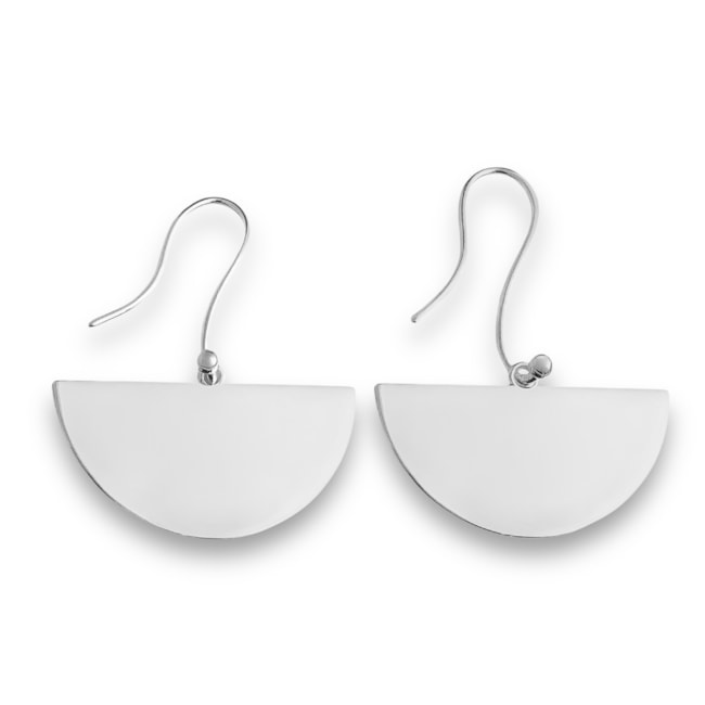 Brinco de Gancho Geométrico Liso