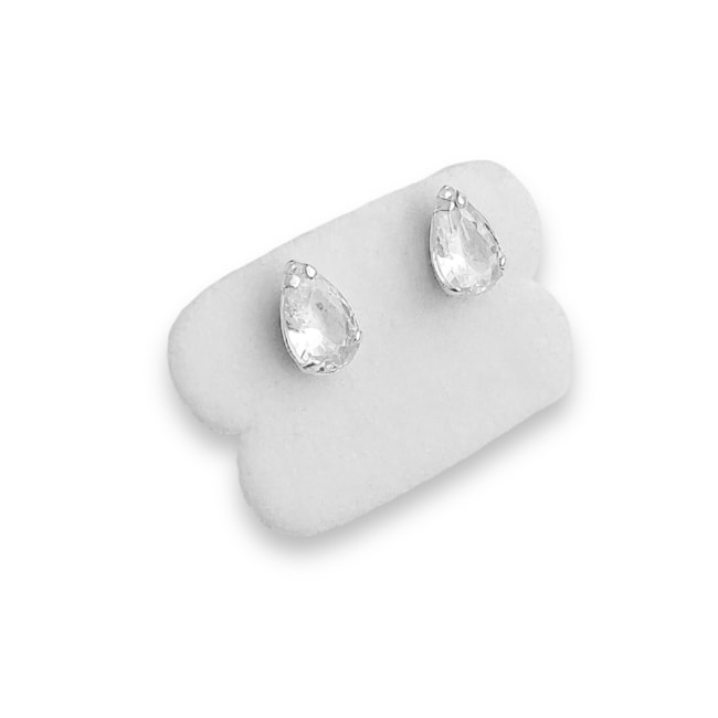 Brinco de Gota de Zircônia 5x7