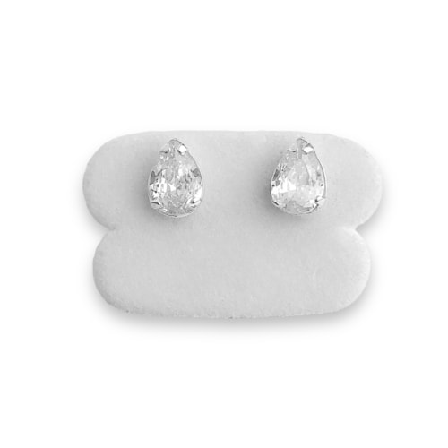 Produto Brinco de Gota de Zircônia 5x7