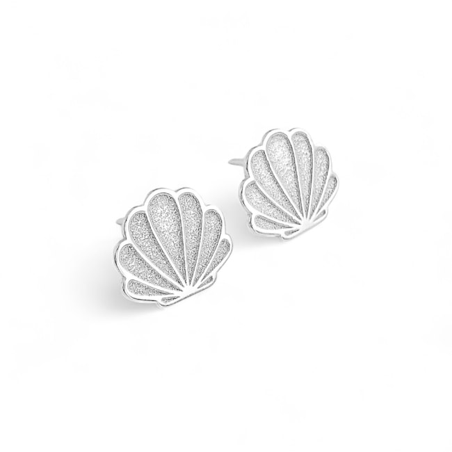 Brinco de Laser em Formato de Concha