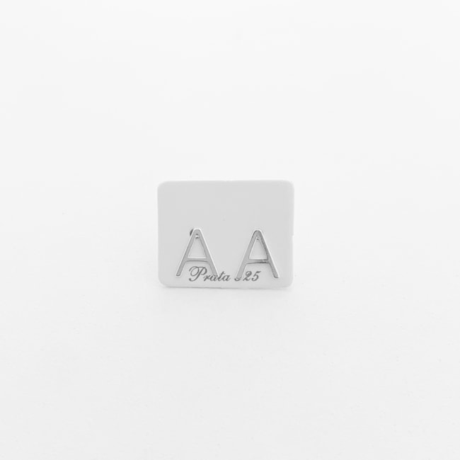 Brinco de Letra "A" em Laser