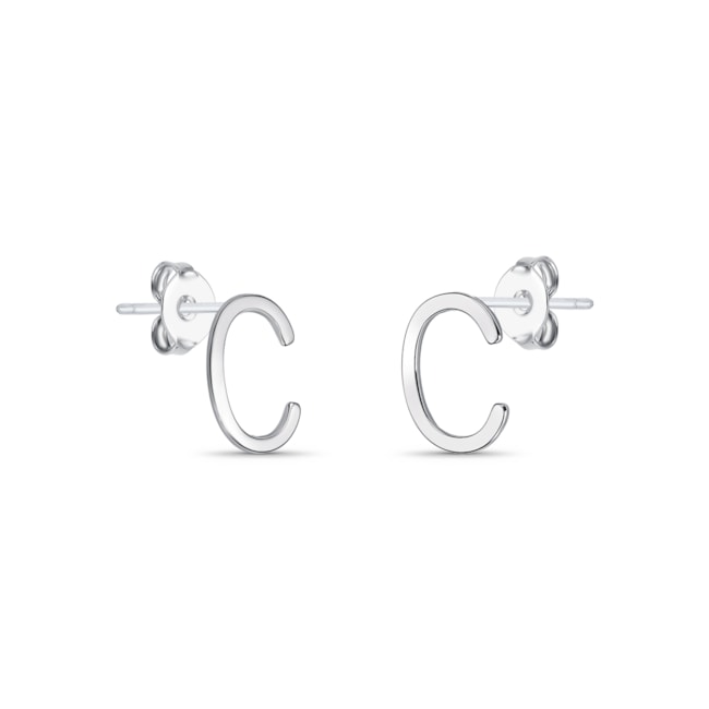 Brinco de Letra "C" em Laser
