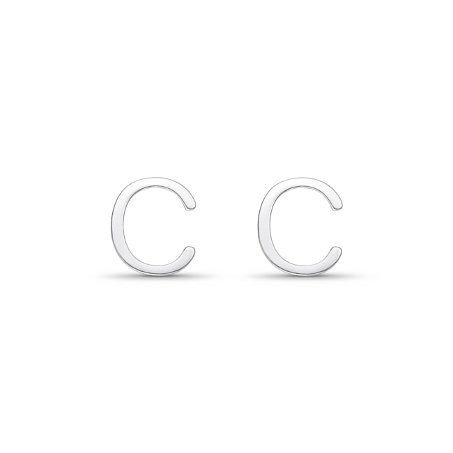 Brinco de Letra "C" em Laser