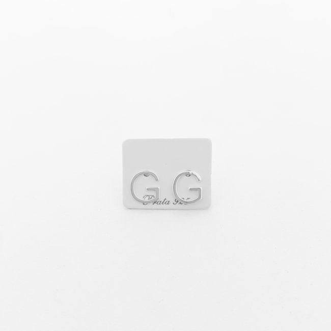 Brinco de Letra "G" em Laser