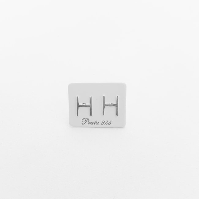 Brinco de Letra "H" em Laser