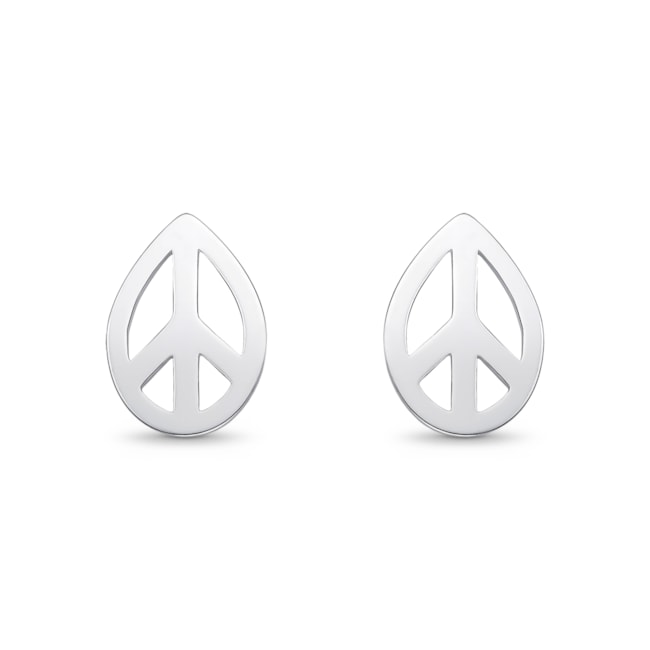 Brinco de Símbolo da Paz em Gota