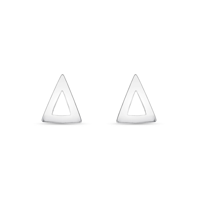 Brinco de Triângulo Vazado 