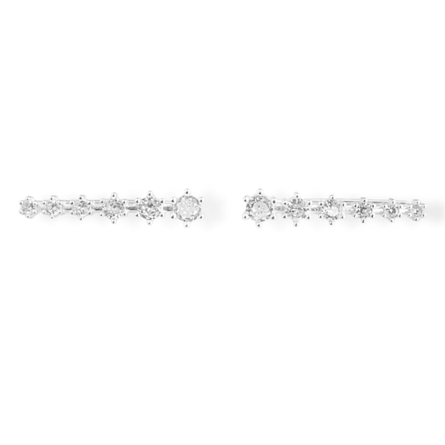 Brinco Ear Cuff com Zircônias 