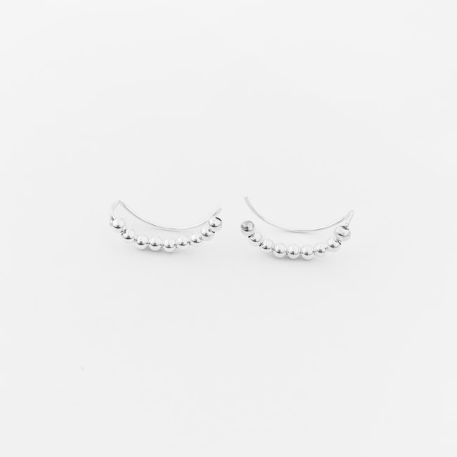 Brinco Ear Cuff de Bolinhas
