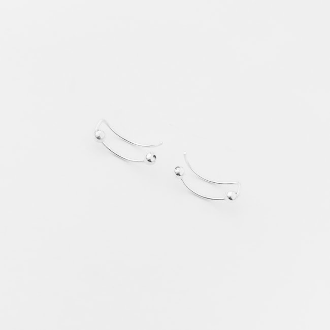 Brinco Ear Cuff de Bolinhas