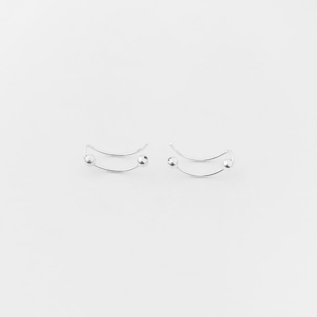 Brinco Ear Cuff de Bolinhas