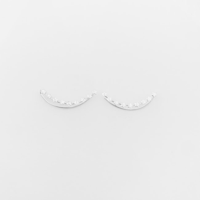 Brinco Ear Cuff de Estrelinhas